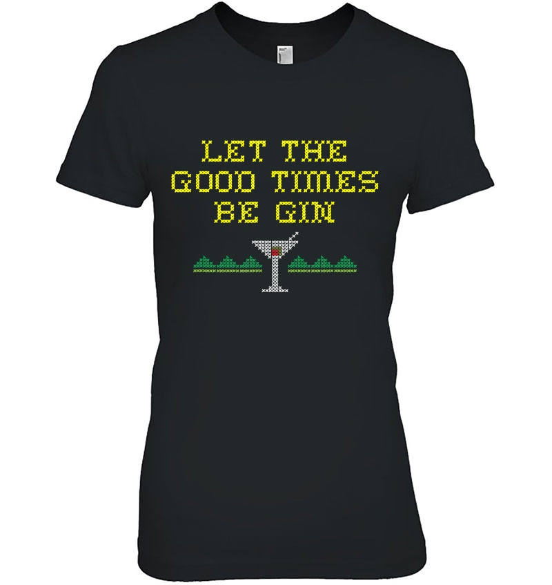 Cross Stitch Let Good Times Be Gin Graphic Hoodie