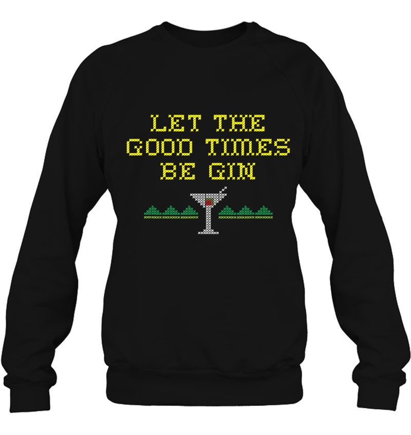 Cross Stitch Let Good Times Be Gin Graphic Mugs