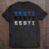 Estonia Eesti Text Flag - Vintage Minimalist Estonian Shirt Tee