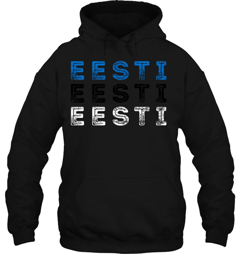 Estonia Eesti Text Flag - Vintage Minimalist Estonian Shirt Mugs