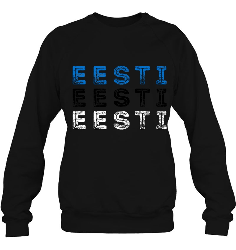 Estonia Eesti Text Flag - Vintage Minimalist Estonian Shirt Mugs