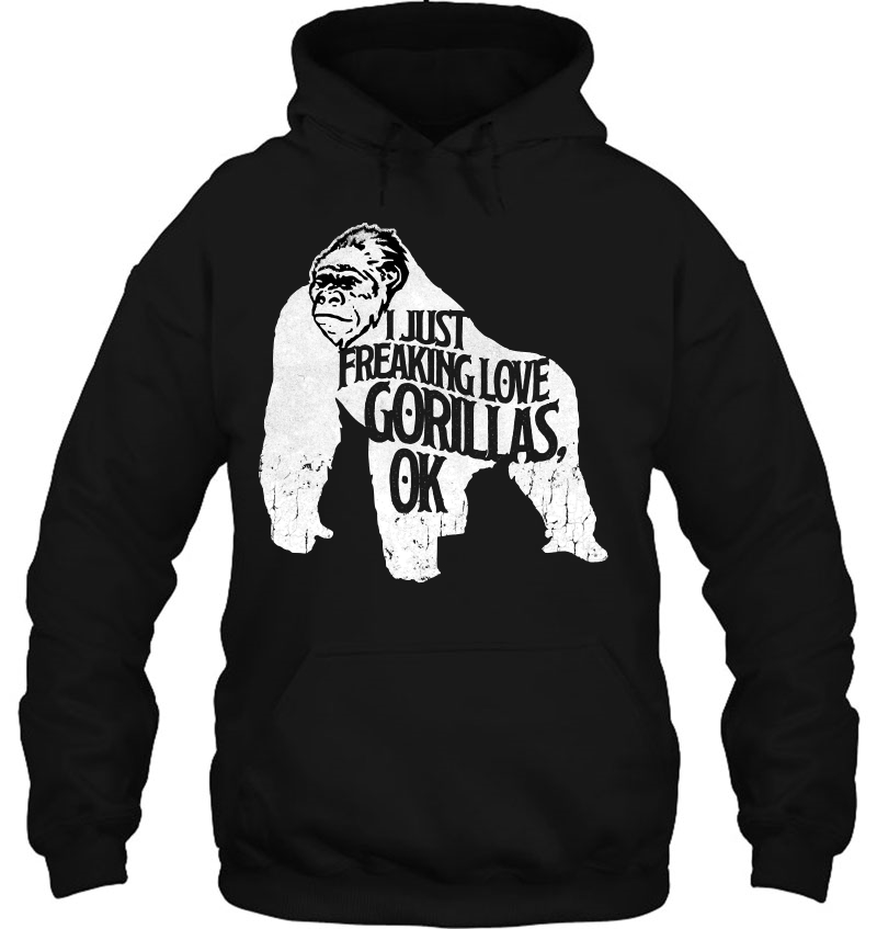 Freaking Love Cute Gorillas Pullover Monkey Zoo Mugs