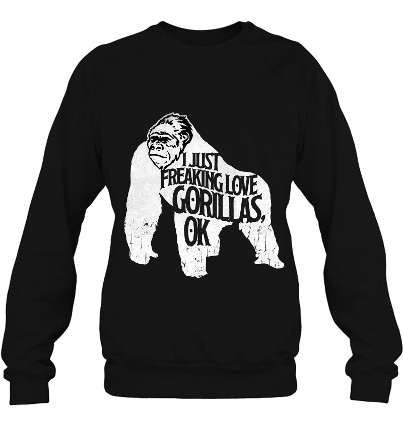 Freaking Love Cute Gorillas Pullover Monkey Zoo Mugs