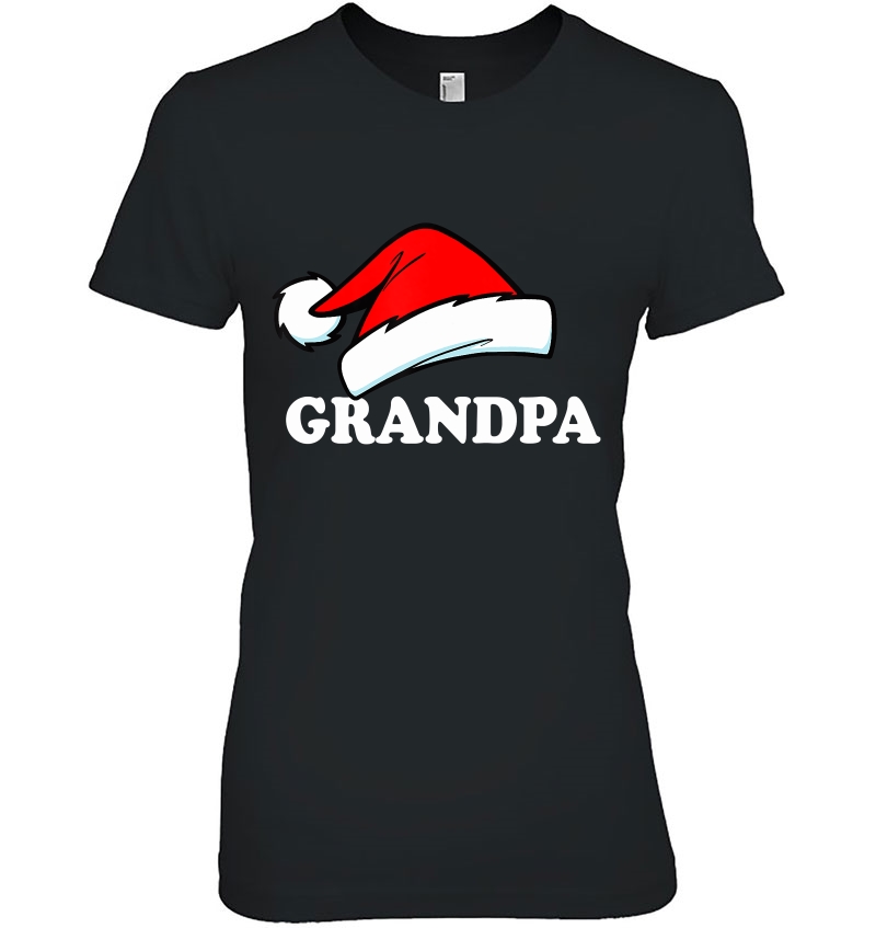 Funny Grandpa Santa Hat Family Matching Christmas Gift Hoodie