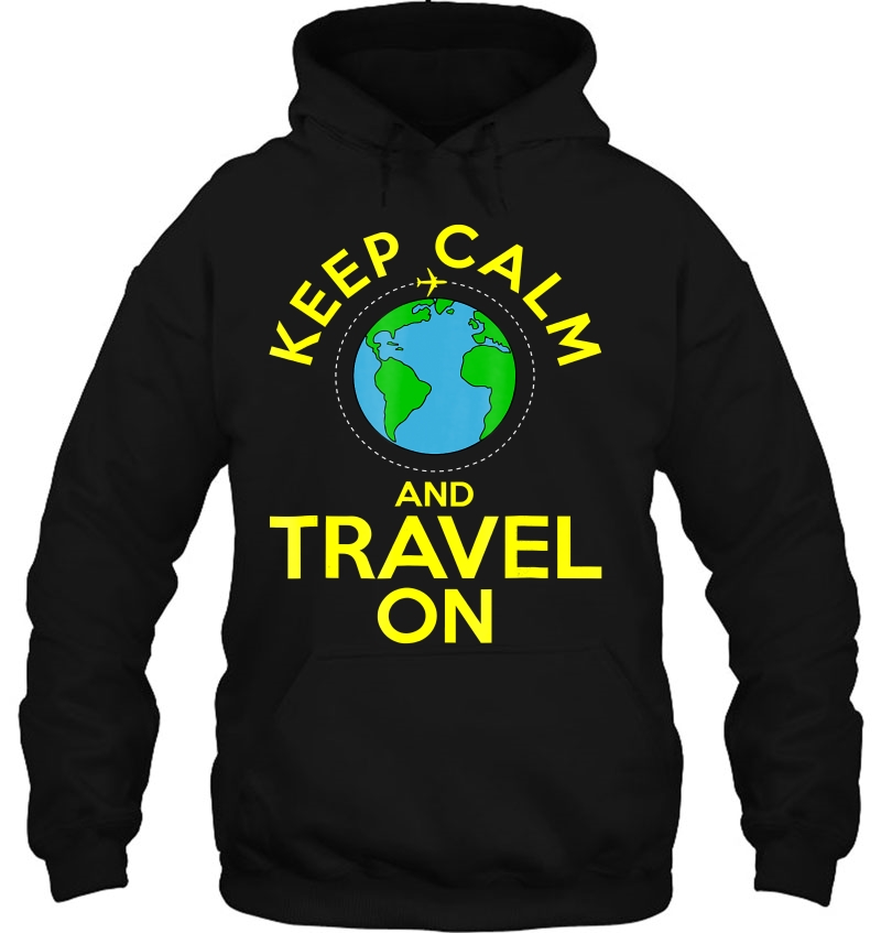 Funny Keep Calm And Travel On World Map Gift Mugs