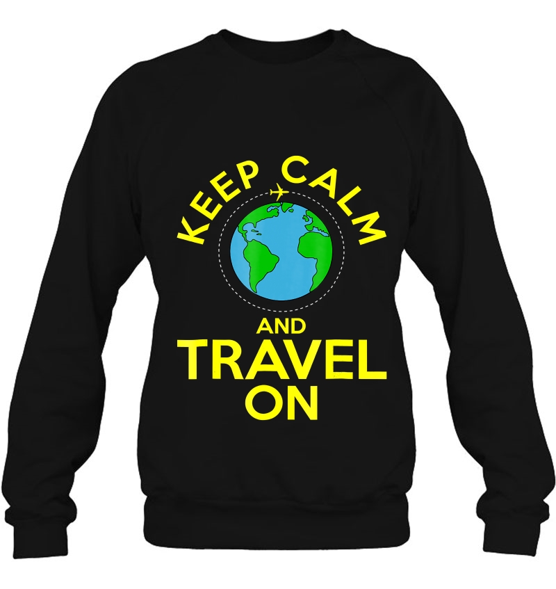 Funny Keep Calm And Travel On World Map Gift Mugs