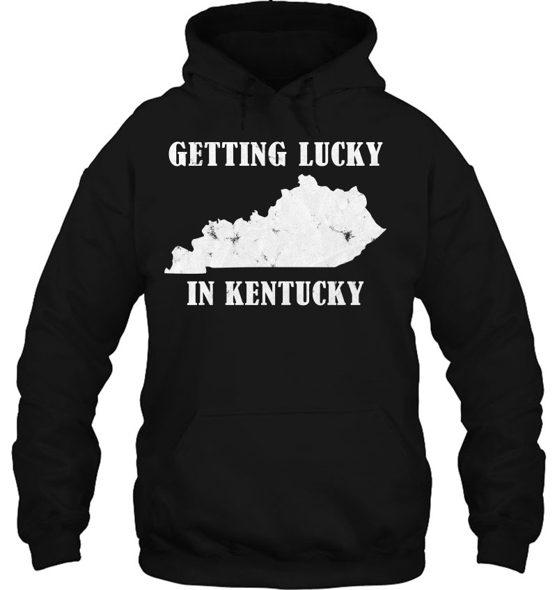 Getting Lucky In Kentucky Distressed Ky Shirt Mugs