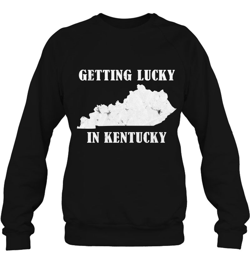 Getting Lucky In Kentucky Distressed Ky Shirt Mugs