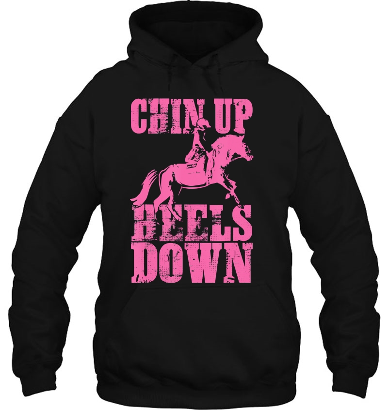 Girls Horseback Riding Gift Chin Up Heels Down Mugs