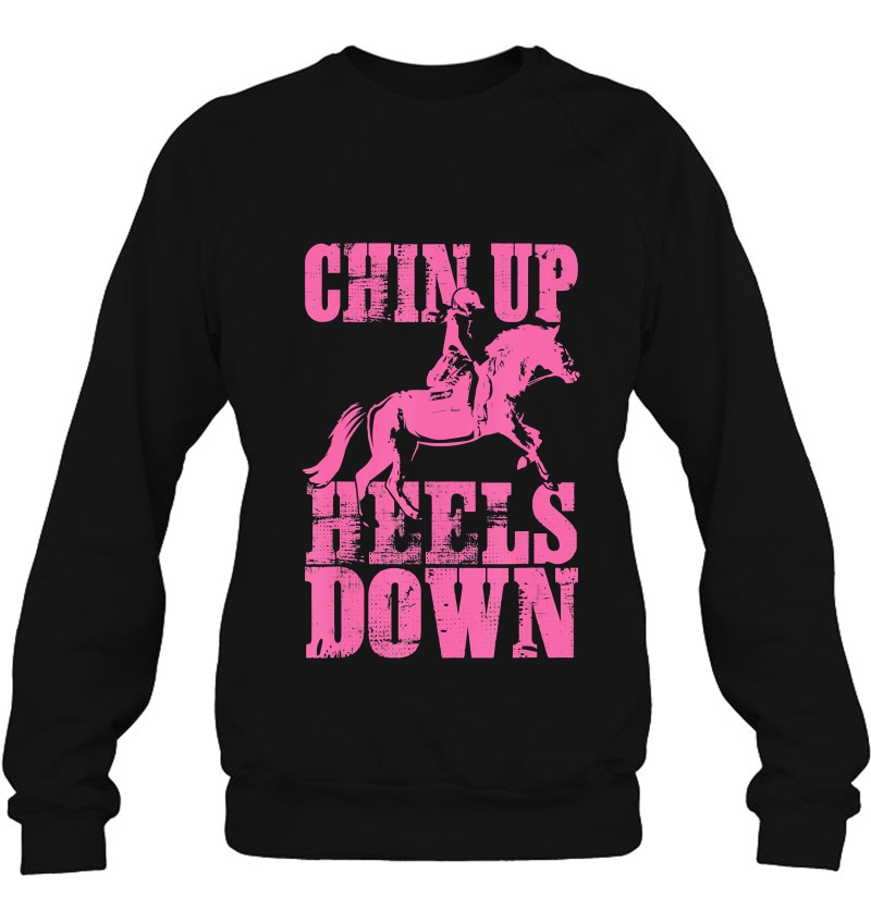 Girls Horseback Riding Gift Chin Up Heels Down Mugs