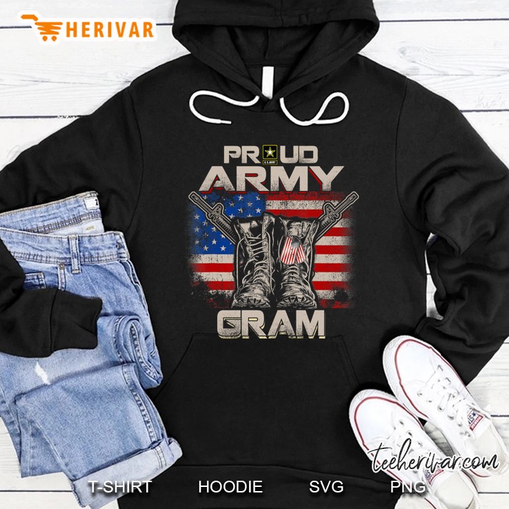 Proud Army Gram America Flag Us Military Pride Hoodie