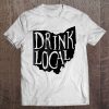 Drink Local Ohio State Outline Craft Beer Shirt Tee