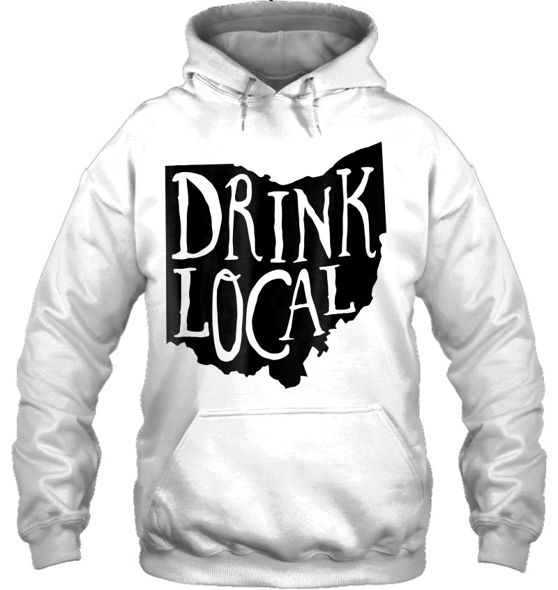 Drink Local Ohio State Outline Craft Beer Shirt Mugs