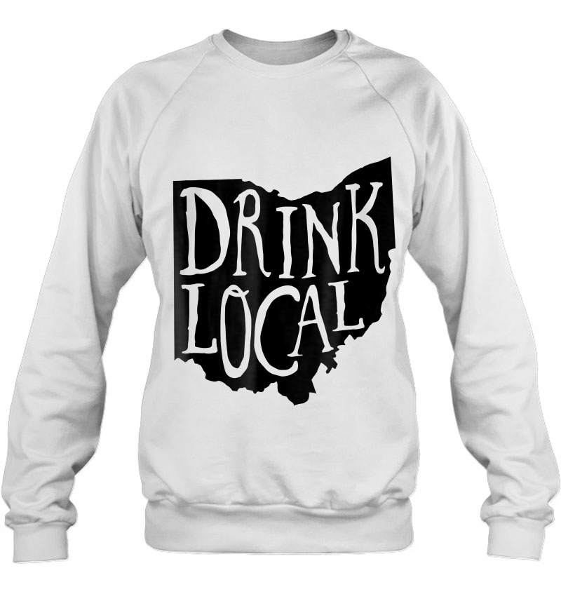 Drink Local Ohio State Outline Craft Beer Shirt Mugs