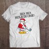 Ho! Ho! Hole In One Funny Santa Golfing Tee