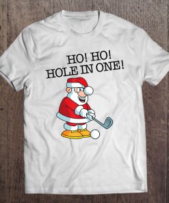 Ho! Ho! Hole In One Funny Santa Golfing Tee