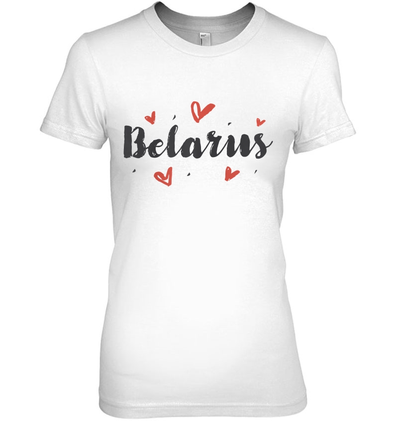 I Heart Belarus Cute Love Hearts Design Tee Hoodie