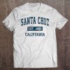 Santa Cruz California Ca Vintage Sports Design Navy Print Tee