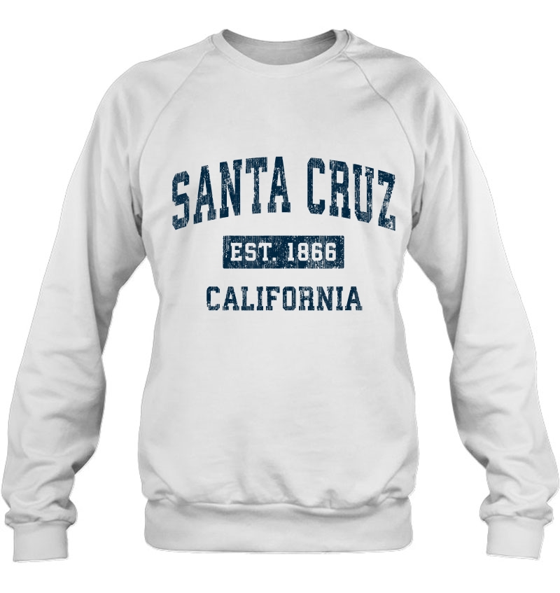 Santa Cruz California Ca Vintage Sports Design Navy Print Mugs