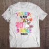 This Girl Is Now 10 Double Digits Gift Unicorn 10Th Birthday Tee