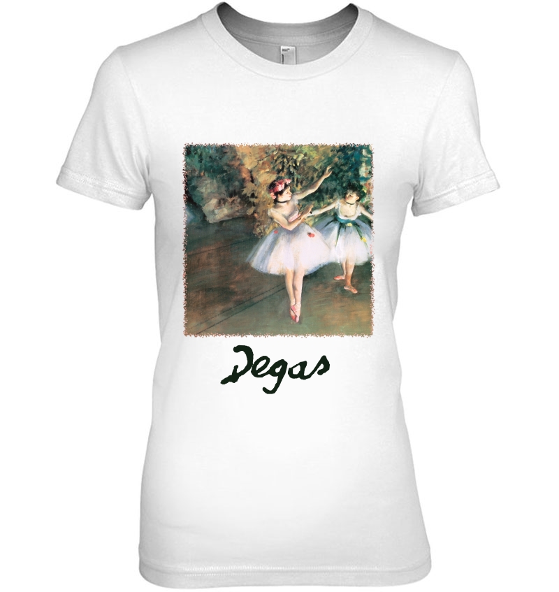 Two Dancers On A Stage By Edgar Degas, Vintage Ballet Art Hoodie