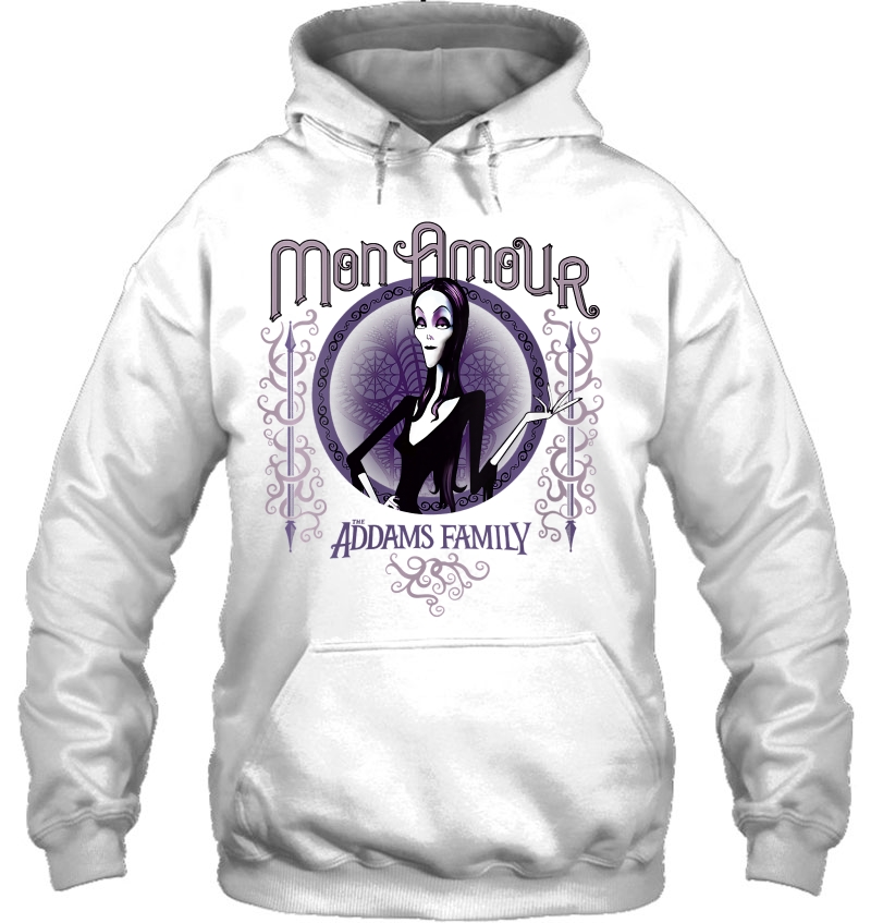 Womens Addams Family Morticia Addams Cara Mia Portrait Logo V-Neck Mugs