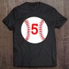 5 Birthday Baseball Birthday Tee