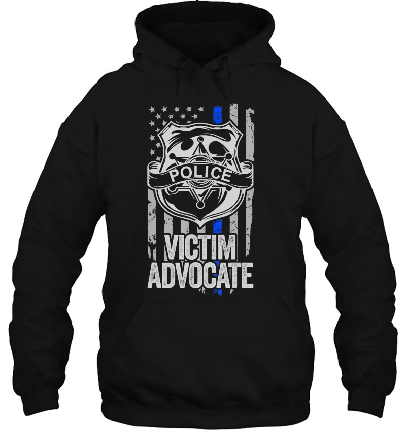 American Flag Blue Thin Line Apparel Victim Advocate Police Mugs