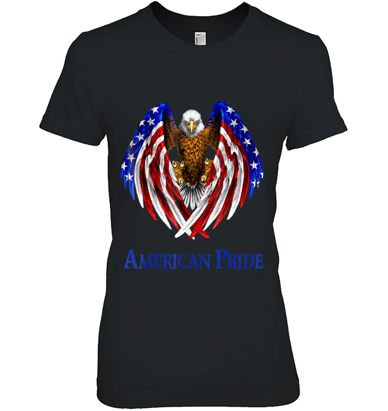 American Flag Eagle Tshirt Ladies Tee