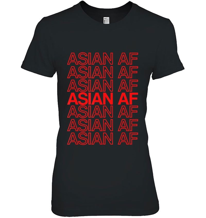 Asian Af Grocery Bag Design Hoodie