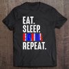 Bahia Gift Funny Eat Sleep Repeat Soccer Brazil Tee