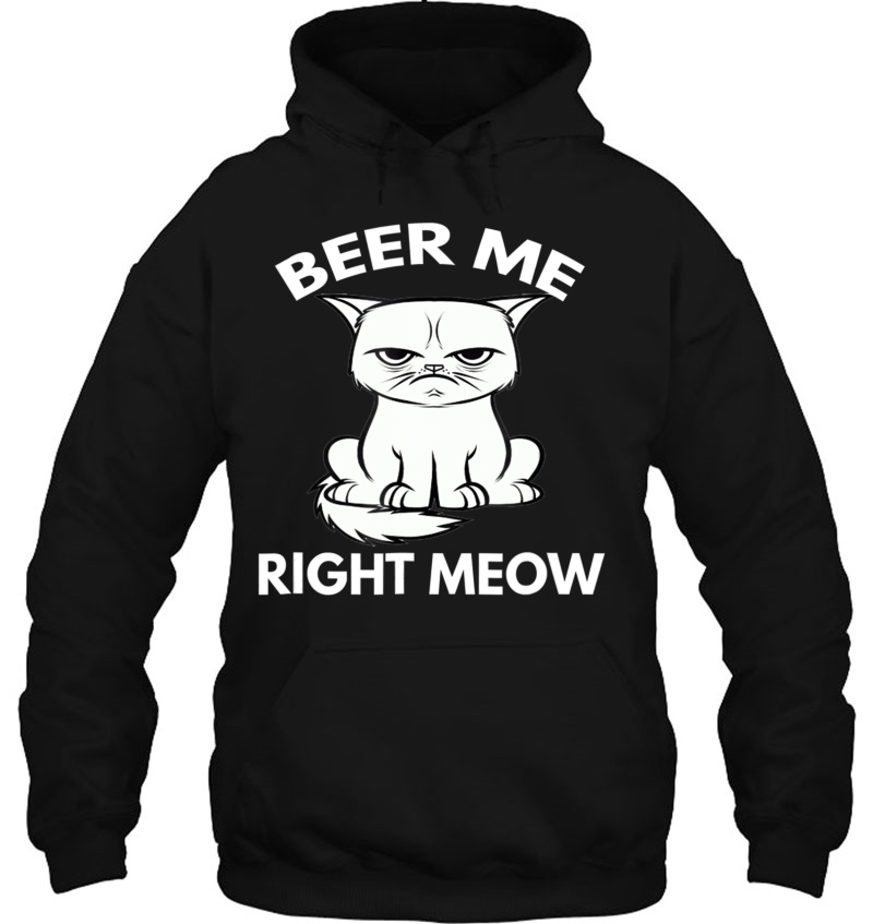 Beer Me Right Meow Funny Cat Lover Mugs