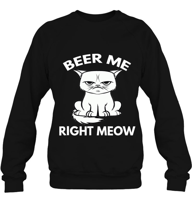 Beer Me Right Meow Funny Cat Lover Mugs