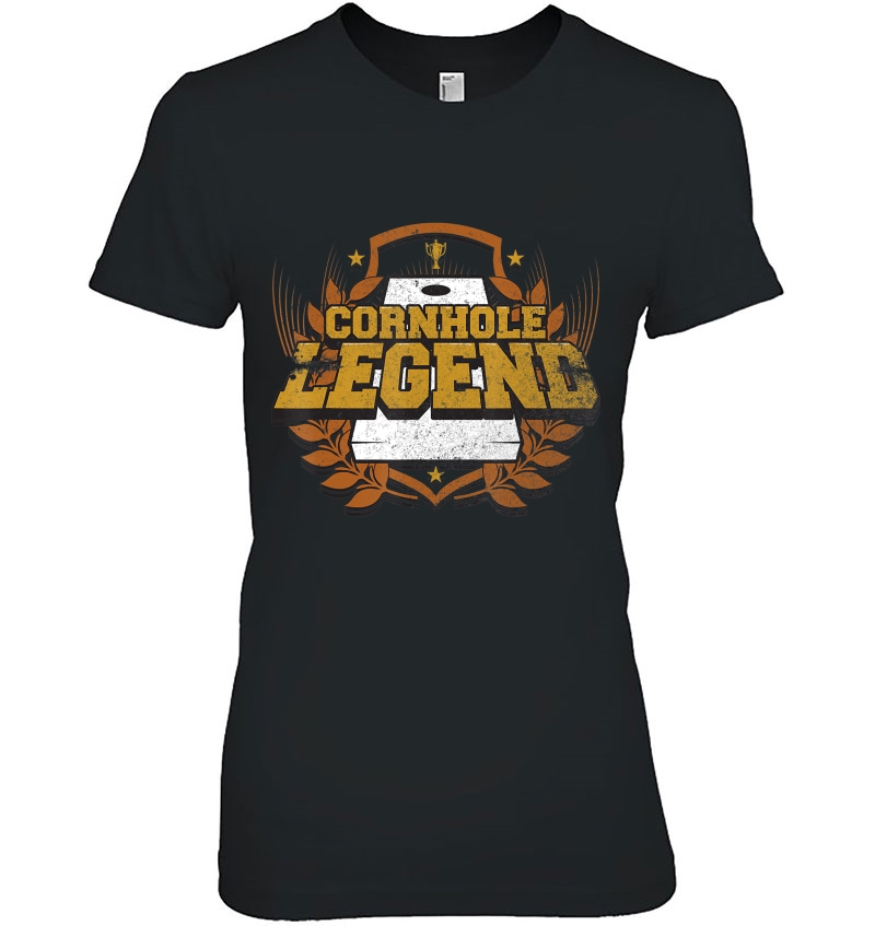 Cornhole Legend Funny Cornhole Tournament Ladies Tee