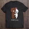 Cute Brown Bear Cony Bunny Rabbit Lovers A Bear Hug For You Tank Top Tee