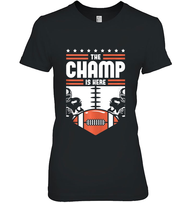 Funny Fantasy Football Championship Trophy The Champ Is Here Tank Top Ladies Tee