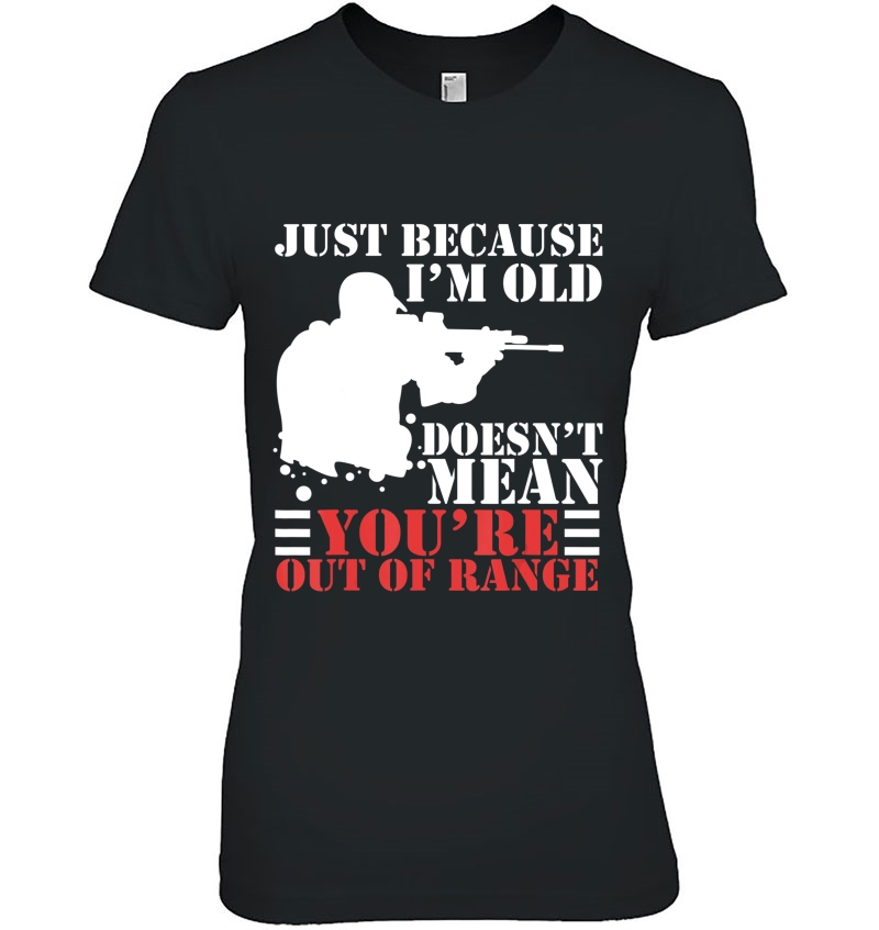 Just Because I'm Old Doesn't Mean You're Out Of Range Hoodie