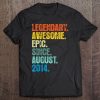 Kids Retro Legendary Since August 2014 6 Years Old Tee