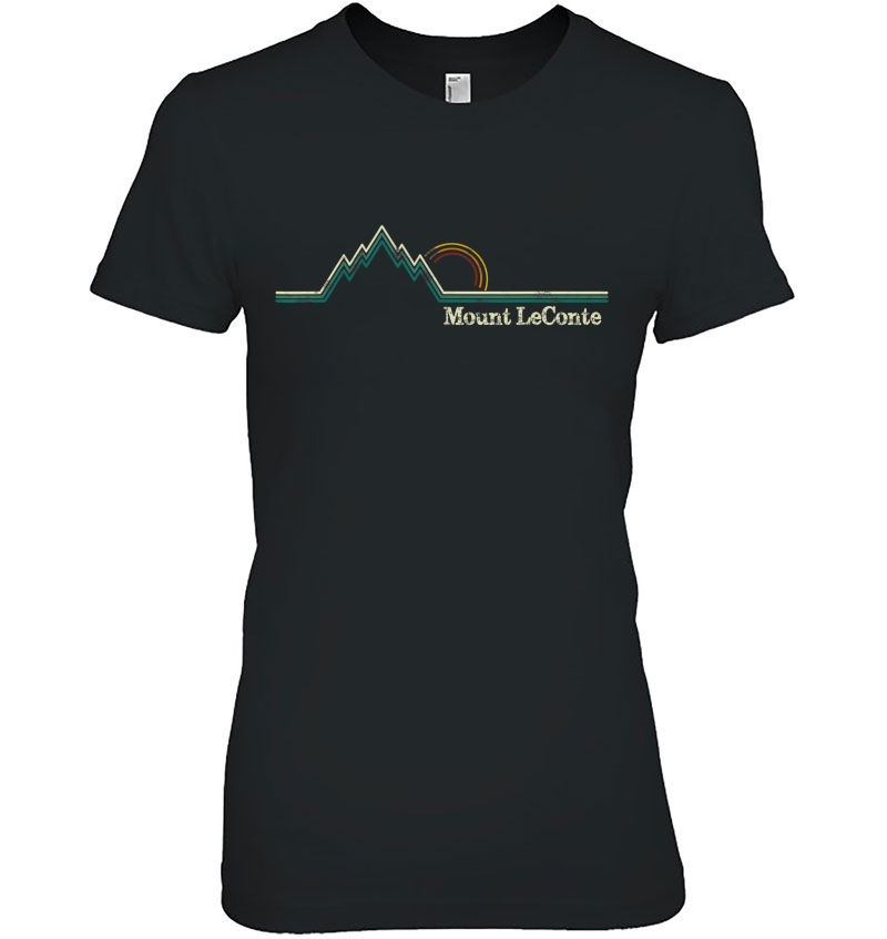 Mount Mt Leconte Smoky Mountains Tennessee Hiking Ladies Tee