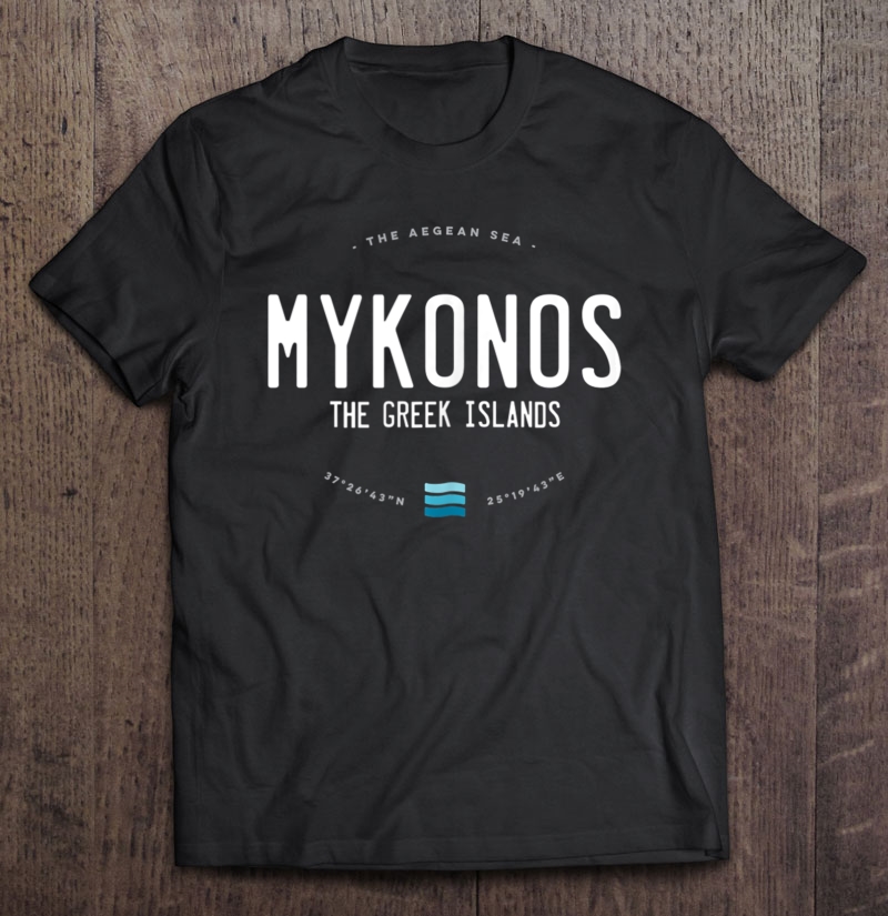 Mykonos Greek Islands Beach Waves Tank Top Shirt