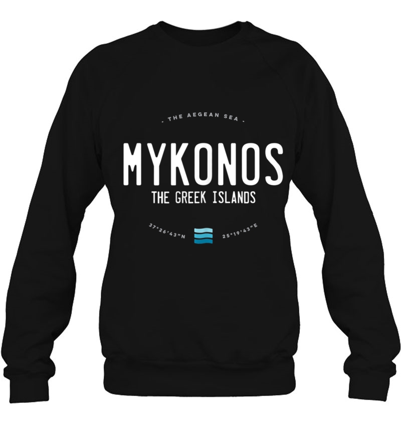 Mykonos Greek Islands Beach Waves Tank Top Mugs