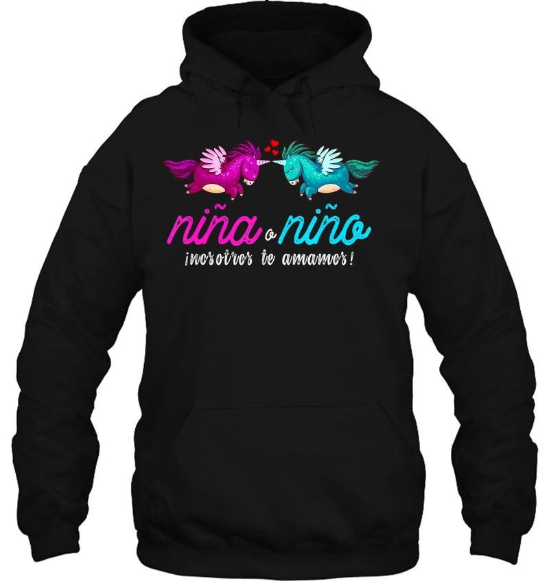 Playera Nino O Nina De Unicornios Para Revelacion De Genero Hoodie