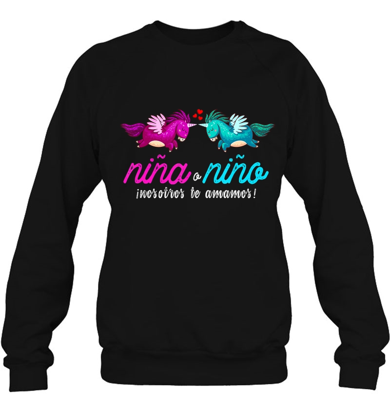 Playera Nino O Nina De Unicornios Para Revelacion De Genero Sweatshirt