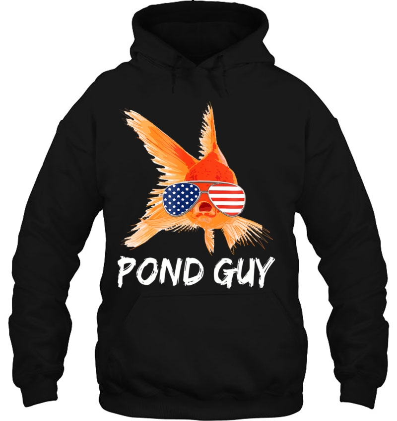 Pond Guy Goldfish Shirt Koi Carp Fish In Usa Flag Sunglasses Mugs