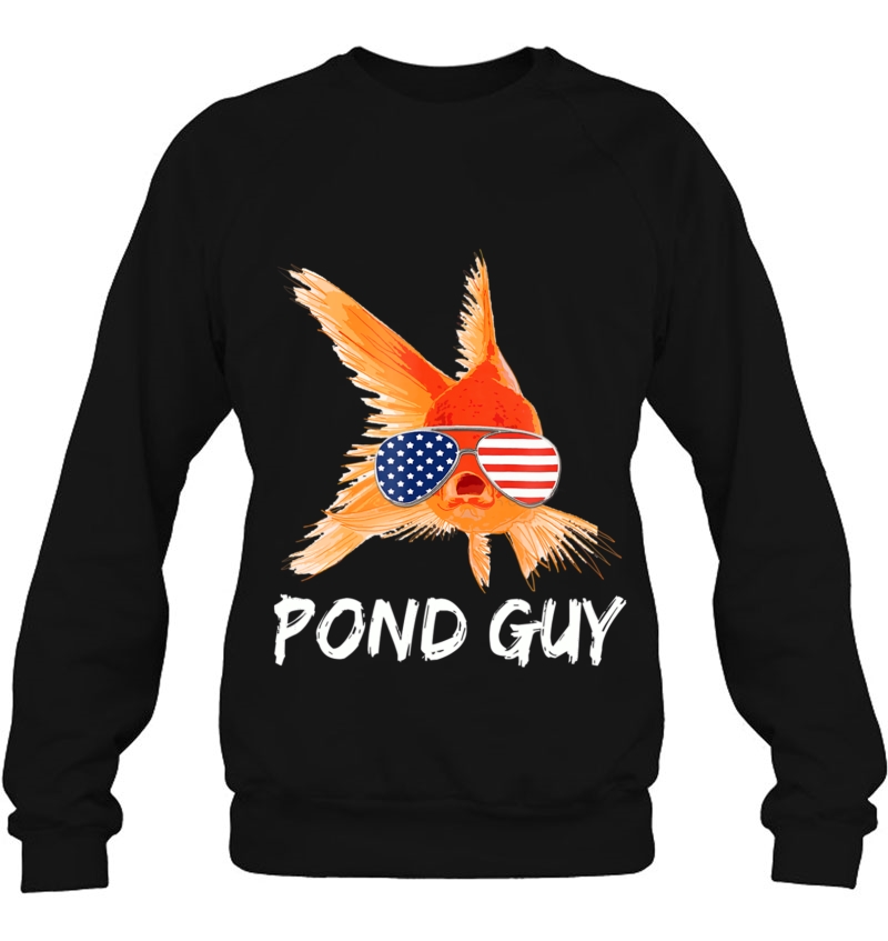 Pond Guy Goldfish Shirt Koi Carp Fish In Usa Flag Sunglasses Mugs