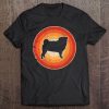 Pug Retro Vintage Style 60S 70S Men Women Gifts Dog Lover Tee