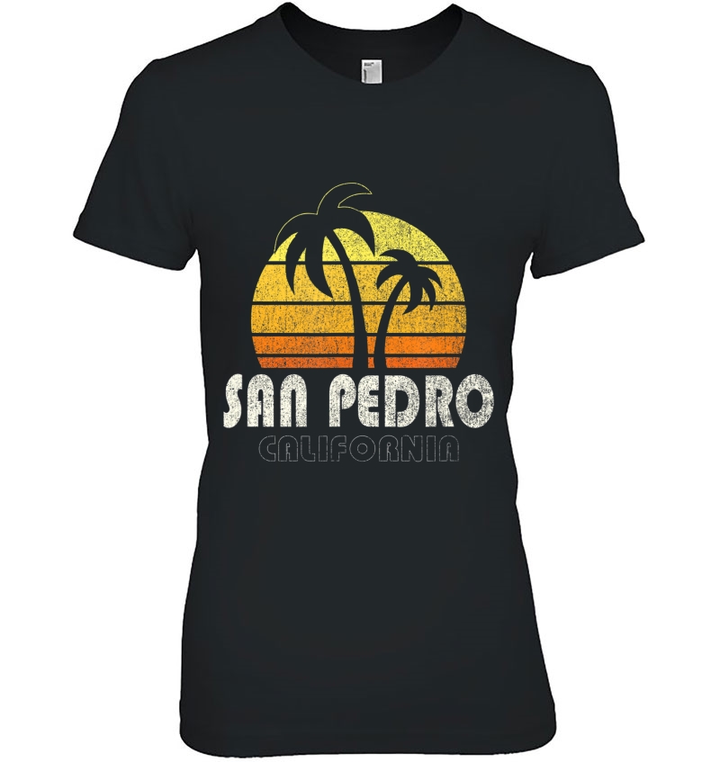 Retro San Pedro Ca Beach Vacation Hoodie