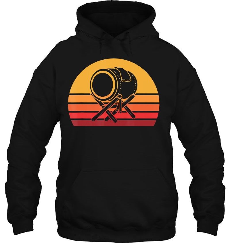 Retro Taiko Drum Shirt, Vintage Japanese Drumming Tee Gift Hoodie
