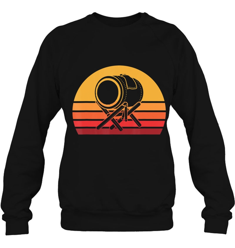 Retro Taiko Drum Shirt, Vintage Japanese Drumming Tee Gift Sweatshirt