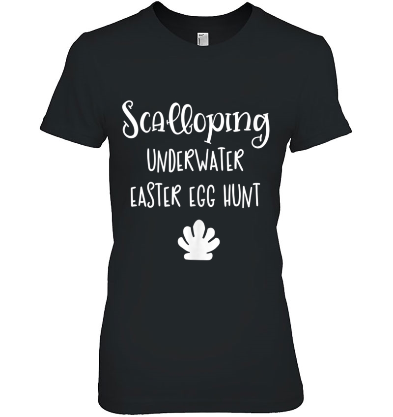 Scalloping Underwater Easter Egg Scallop Hunt Gift Tank Top Ladies Tee